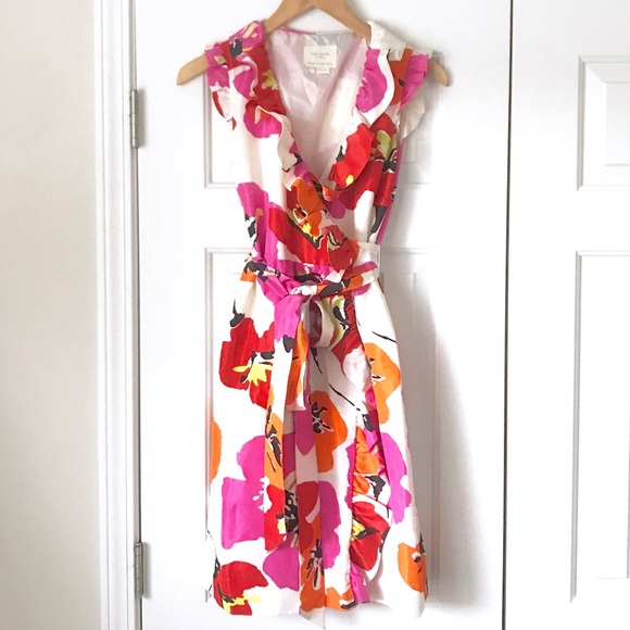 kate spade Dresses & Skirts - Kate Spade Floral Dress - Pink, Orange, Red
